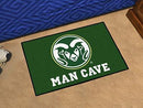 Outdoor Rug NCAA Colorado State Man Cave Starter Rug 19"x30"