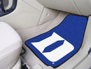 Custom Car Mats NCAA Duke 'D' 2-pc Carpeted Front Car Mats 17"x27"