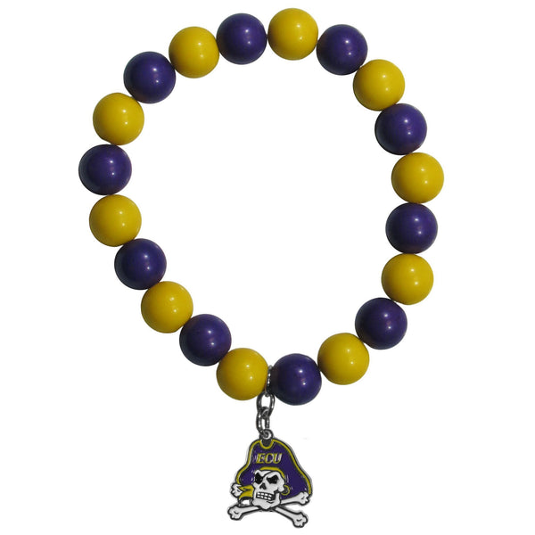 NCAA - East Carolina Pirates Fan Bead Bracelet-Jewelry & Accessories,Bracelets,Fan Bead Bracelets,College Fan Bead Bracelets-JadeMoghul Inc.