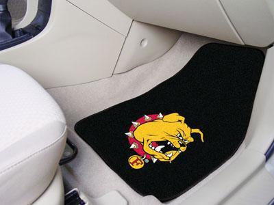 Weather Car Mats NCAA Ferris State 2-pc Carpeted Front Car Mats 18"x27"