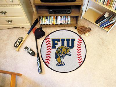 Round Area Rugs NCAA Florida International Baseball Mat 27" diameter