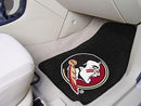Custom Car Mats NCAA Florida State 2-pc Carpeted Front Car Mats 17"x27"