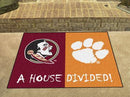 Custom Area Rugs NCAA Florida State Clemson Divided Rug 33.75"x42.5"