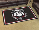 4x6 Area Rugs NCAA Georgia Black New Bulldog 4'x6' Plush Rug