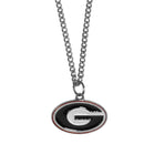 NCAA - Georgia Bulldogs Chain Necklace with Small Charm-Jewelry & Accessories,Necklaces,Chain Necklaces,College Chain Necklaces-JadeMoghul Inc.