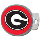 NCAA - Georgia Bulldogs Oval Metal Hitch Cover Class II and III-Automotive Accessories,Hitch Covers,Oval Metal Hitch Covers Class III,College Oval Metal Hitch Covers Class III-JadeMoghul Inc.