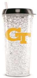 NCAA Georgia Tech Tumbler With Straw-Party Goods/Housewares-JadeMoghul Inc.