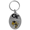 NCAA - Georgia Tech Yellow Jackets Carved Metal Key Chain-Key Chains,Scultped Metal Key Chains,College Scultped Metal Key Chains-JadeMoghul Inc.