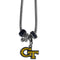 NCAA - Georgia Tech Yellow Jackets Euro Bead Necklace-Jewelry & Accessories,Necklaces,Euro Bead Necklaces,College Euro Bead Necklaces-JadeMoghul Inc.