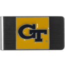 NCAA - Georgia Tech Yellow Jackets Steel Money Clip-Wallets & Checkbook Covers,Money Clips,Steel Money Clips,College Steel Money Clips-JadeMoghul Inc.