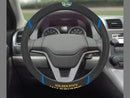 Custom Floor Mats NCAA Golden State Warriors Steering Wheel Cover 15"x15"