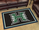 4x6 Rug NCAA Hawaii 4'x6' Plush Rug