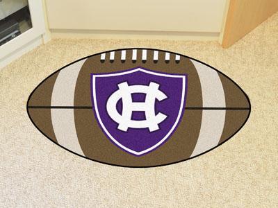 Round Rugs For Sale NCAA Holy Cross Football Ball Rug 20.5"x32.5"