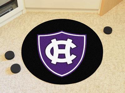 Round Rugs For Sale NCAA Holy Cross Puck Ball Mat 27" diameter