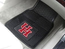 Custom Car Mats NCAA Houston 2-pc Vinyl Front Car Mats 17"x27"