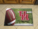 Welcome Door Mat NCAA Houston Scraper Mat 19"x30" Ball