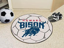 Round Indoor Outdoor Rugs NCAA Howard Soccer Ball 27" diameter