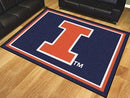 8x10 Rug NCAA Illinois 8'x10' Plush Rug
