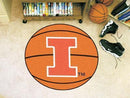 Round Rugs For Sale NCAA Illinois Basketball Mat 27" diameter