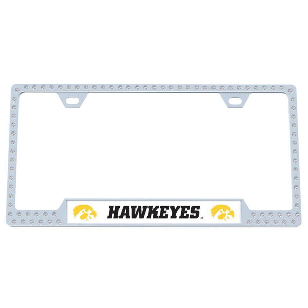 NCAA - Iowa Hawkeyes Bling Tag Frame-Automotive Accessories,Tag Frames,Bling Tag Frames,College Bling Tag Frames-JadeMoghul Inc.