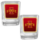 NCAA - Iowa St. Cyclones Square Glass Shot Glass Set-Beverage Ware,Shot Glass,Graphic Shot Glass,College Graphic Shot Glass,-JadeMoghul Inc.