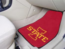 Car Mats NCAA Iowa State 2-pc Carpeted Front Car Mats 17"x27"