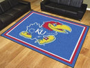 8x10 Rug NCAA Kansas 8'x10' Plush Rug