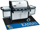 BBQ Grill Mat NCAA Kansas Grill Tailgate Mat 26"x42"