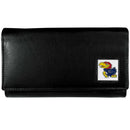 NCAA - Kansas Jayhawks Leather Women's Wallet-Wallets & Checkbook Covers,Women's Wallets,College Women's Wallets-JadeMoghul Inc.