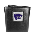 NCAA - Kansas St. Wildcats Deluxe Leather Tri-fold Wallet-Wallets & Checkbook Covers,Tri-fold Wallets,Deluxe Tri-fold Wallets,Window Box Packaging,College Tri-fold Wallets-JadeMoghul Inc.