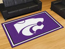 5x8 Area Rugs NCAA Kansas State 5'x8' Plush Rug
