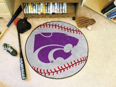 Round Rugs For Sale NCAA Kansas State Baseball Mat 27" diameter