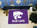 Outdoor Mat NCAA Kansas State Man Cave Starter Rug 19"x30"