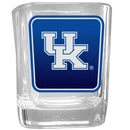 NCAA - Kentucky Wildcats Square Glass Shot Glass-Beverage Ware,Shot Glass,Graphic Shot Glass Set,College Graphic Shot Glass Set-JadeMoghul Inc.