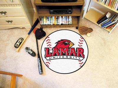 Round Rugs For Sale NCAA Lamar Baseball Mat 27" diameter