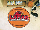 Round Area Rugs NCAA Lamar Basketball Mat 27" diameter