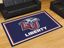 5x8 Rug NCAA Liberty 5'x8' Plush Rug