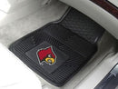 Car Floor Mats NCAA Louisville 2-pc Vinyl Front Car Mats 17"x27"