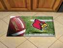 Custom Welcome Mats NCAA Louisville Scraper Mat 19"x30" Ball