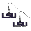NCAA - LSU Tigers Chrome Dangle Earrings-Jewelry & Accessories,Earrings,Dangle Earrings,Dangle Earrings,College Dangle Earrings-JadeMoghul Inc.