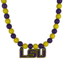 NCAA - LSU Tigers Fan Bead Necklace-Jewelry & Accessories,Necklaces,Fan Bead Necklaces,College Fan Bead Necklaces-JadeMoghul Inc.