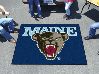 BBQ Grill Mat NCAA Maine Tailgater Rug 5'x6'