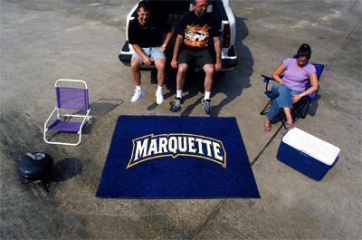 BBQ Grill Mat NCAA Marquette Tailgater Rug 5'x6'