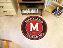 Round Outdoor Rugs NCAA Maryland Roundel Mat 27" diameter