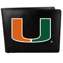NCAA - Miami Hurricanes Bi-fold Wallet Large Logo-Wallets & Checkbook Covers,College Wallets,Miami Hurricanes Wallets-JadeMoghul Inc.
