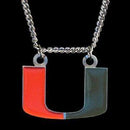 NCAA - Miami Hurricanes Chain Necklace-Jewelry & Accessories,Necklaces,Chain Necklaces,College Chain Necklaces-JadeMoghul Inc.