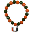 NCAA - Miami Hurricanes Fan Bead Bracelet-Jewelry & Accessories,Bracelets,Fan Bead Bracelets,College Fan Bead Bracelets-JadeMoghul Inc.