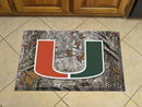 Custom Welcome Mats NCAA Miami Scraper Mat 19"x30" Camo