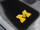 Custom Car Mats NCAA Michigan 2-pc Embroidered Front Car Mats 18"x27"