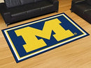 5x8 Rug NCAA Michigan 5'x8' Plush Rug